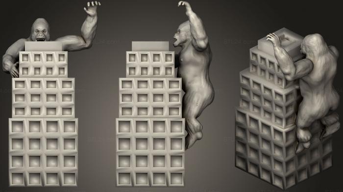 Figurines simple (King Kong, STKPR_0754) 3D models for cnc